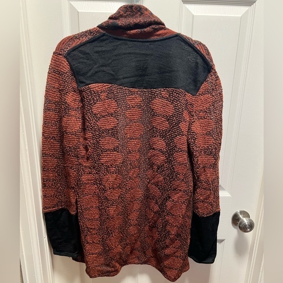 Caamano | Black Brown Open Cardigan Alpaca Sz L - Picture 2 of 7